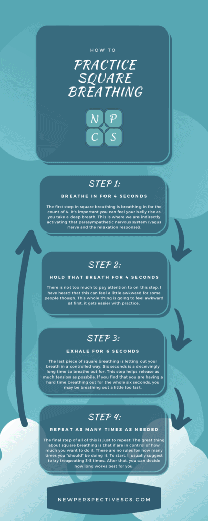 Practice square breathing