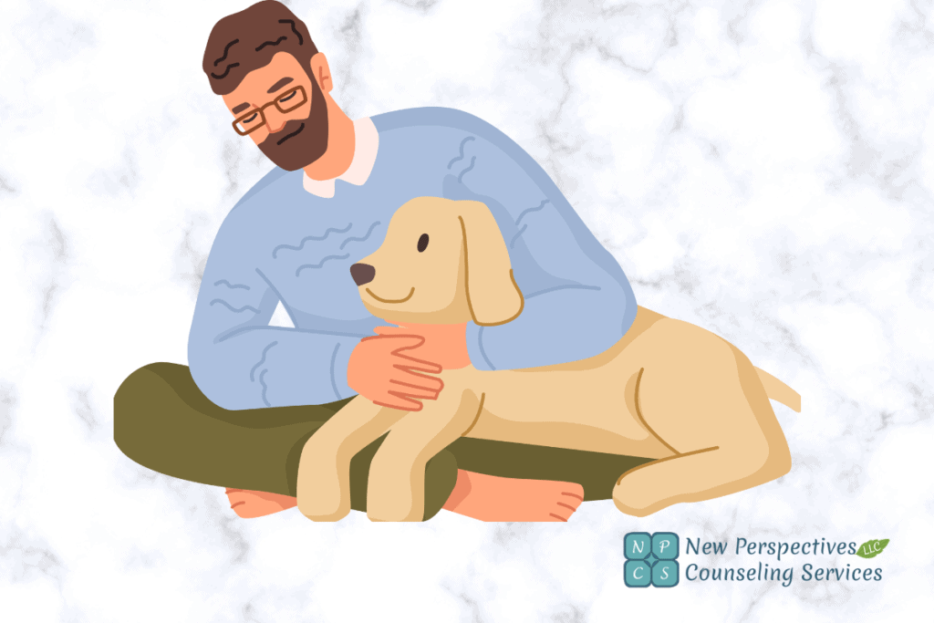Cuddle With a Pet can bring comfort and joy.