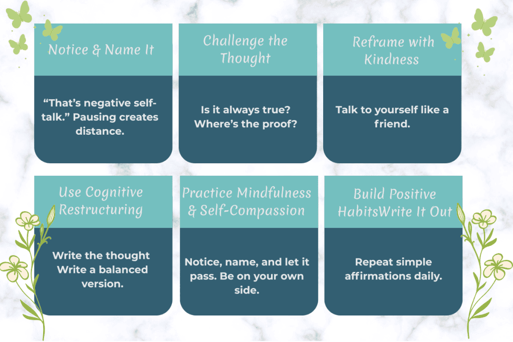 How to Stop Negative Self-Talk: Practical Strategies