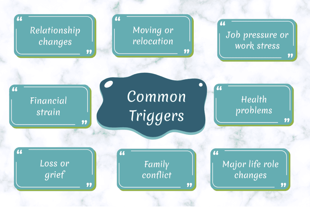  what causes adjustment disorder.